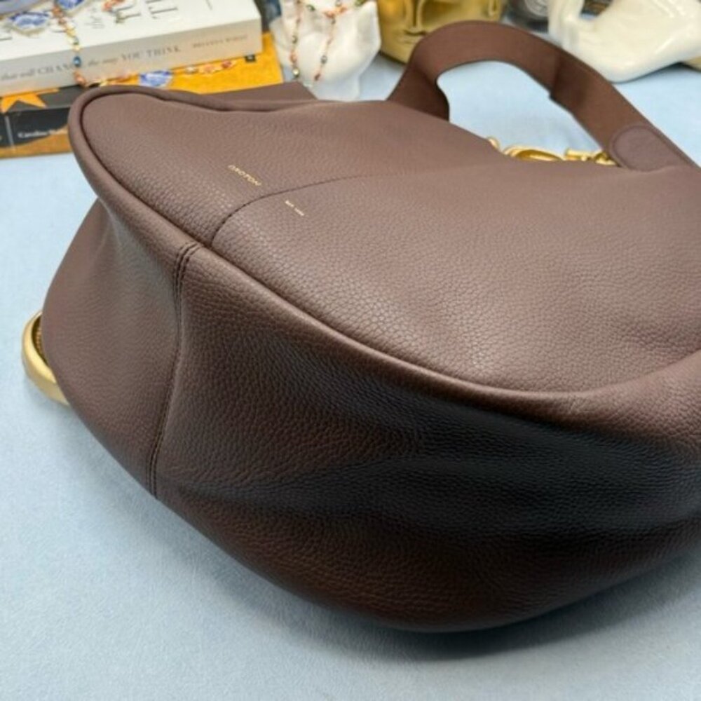 🆕 OROTON 🧿 NWOT Emilia Tote Bag, Bear Brown Leather - Picture 15 of 15